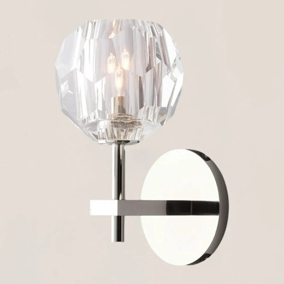 Boule De Glass Short Wall Sconce-VaseLamps