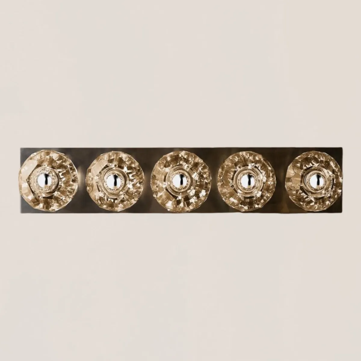 Boule De Clear Crystal Linear Grand Wall Sconce-VaseLamps