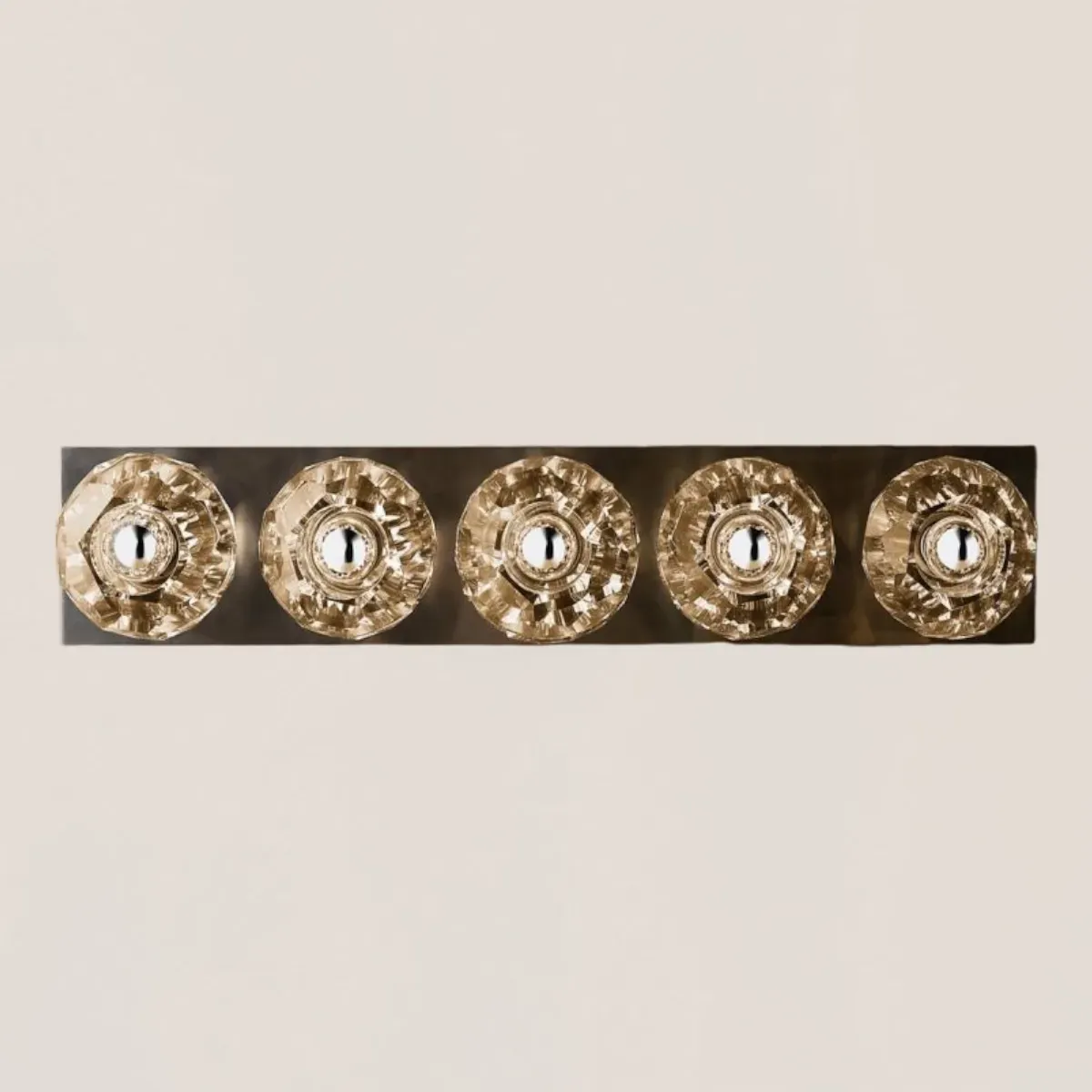 Boule De Clear Crystal Linear Grand Wall Sconce-VaseLamps