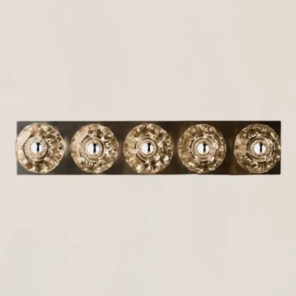 Boule De Clear Crystal Linear Grand Wall Sconce-VaseLamps