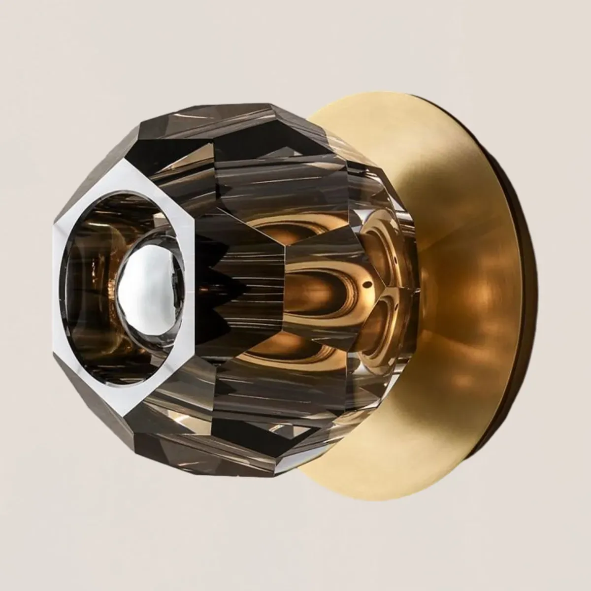 Boule De Crystal Smoke Petite Wall Sconce-VaseLamps