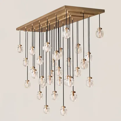 Pearl Rectangular Chandelier-VaseLamps