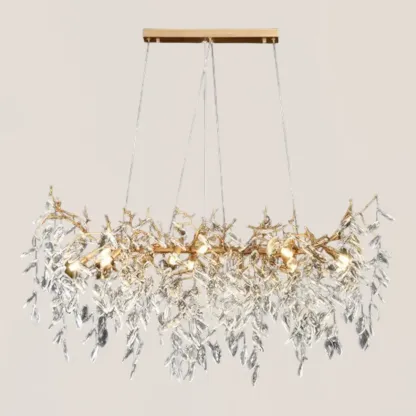 VASELAMPS - Linear Gold Chandeliers Tree Branch-VaseLamps