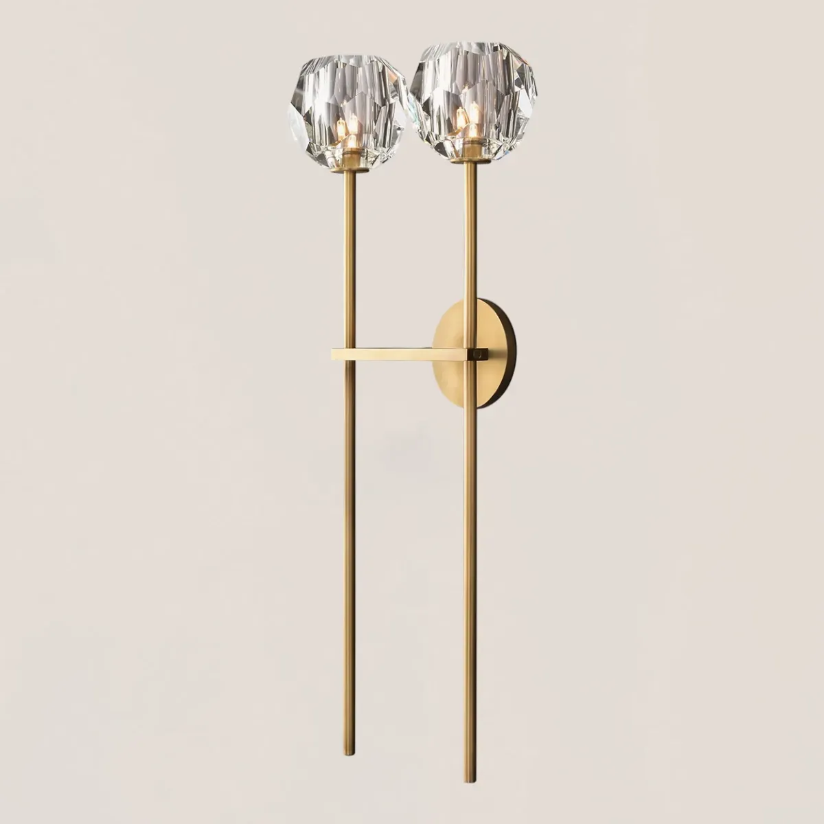 Boule De Crystal Double Grand Wall Sconce-VaseLamps