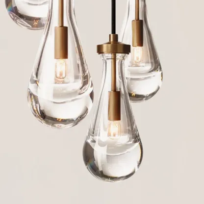 Raindrop Round Chandelier-VaseLamps