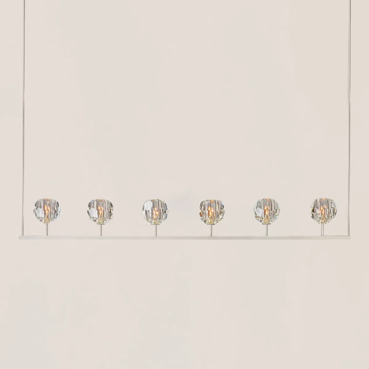 Boule De Crystal Linear Chandelier-VaseLamps
