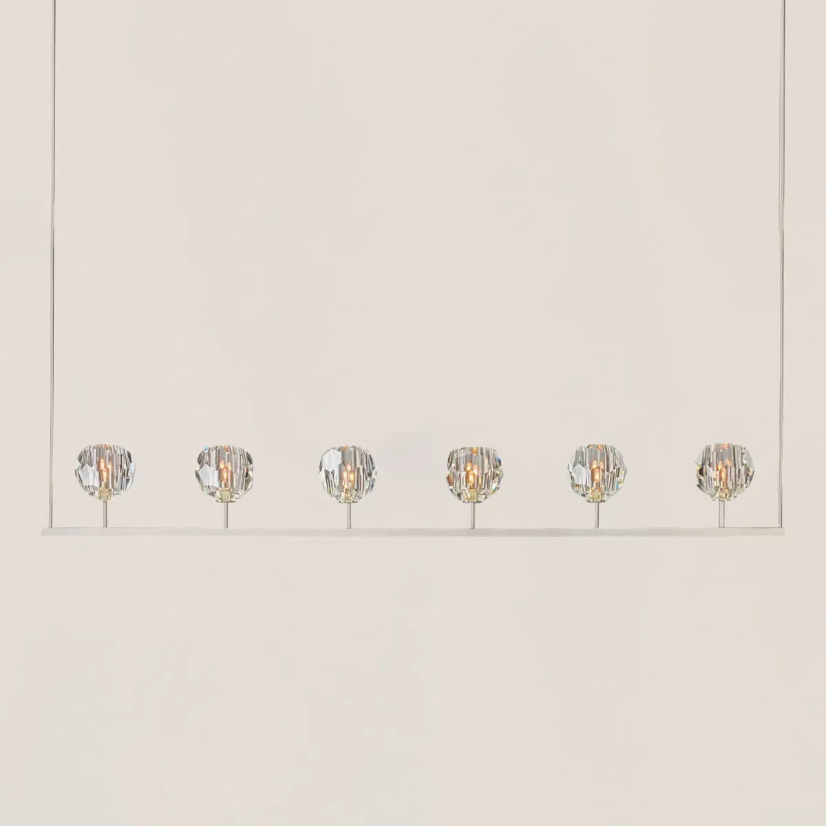 Boule De Crystal Linear Chandelier-VaseLamps