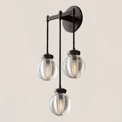 Pearl Spherical Modern Triple Wall Sconce-VaseLamps