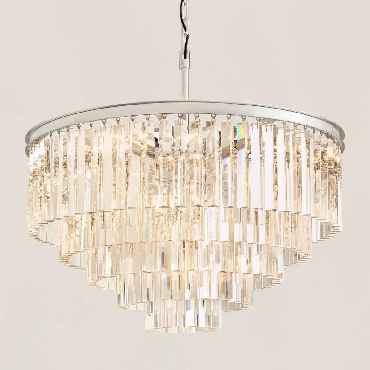 1920s Odeon Round Chandelier-VaseLamps