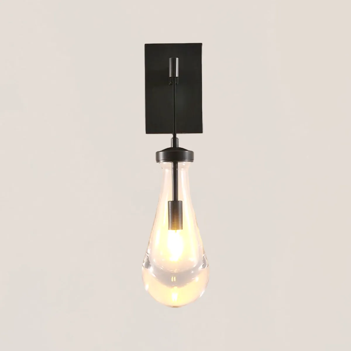 Raindrop Glass Wall Sconce-VaseLamps
