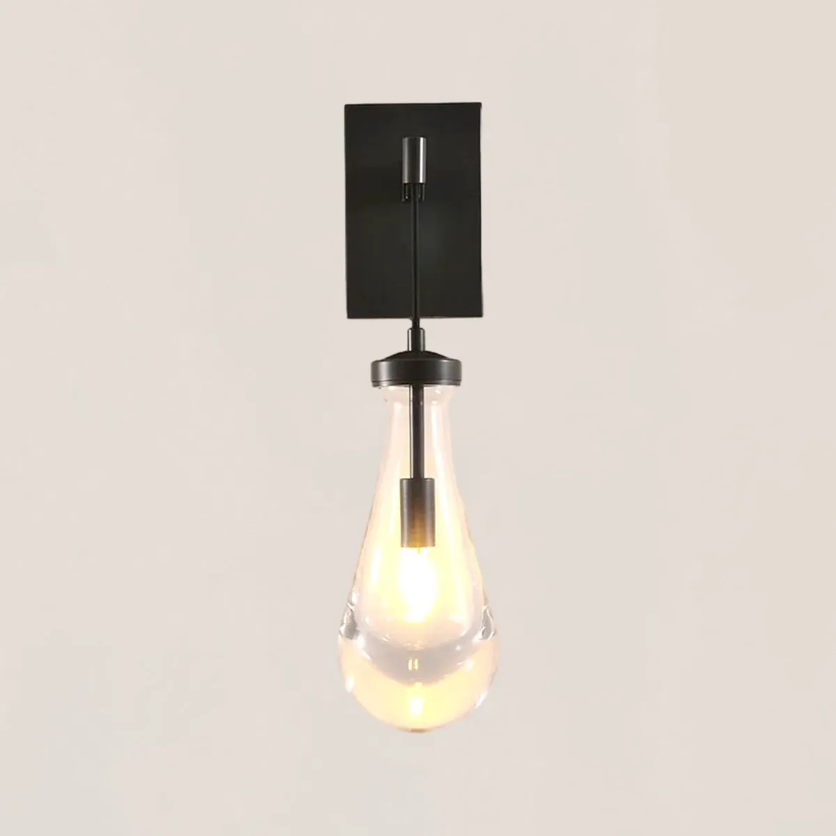 Raindrop Glass Wall Sconce-VaseLamps