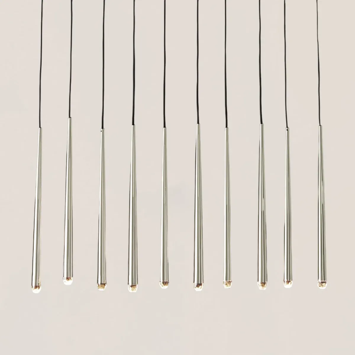 Aquitaine Modern Brass Linear Chandelier-VaseLamps