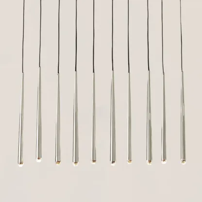Aquitaine Modern Brass Linear Chandelier-VaseLamps