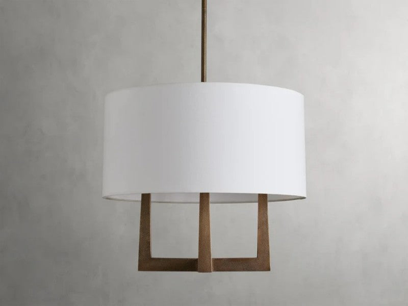 Emmet Shaded Chandelier 24"-VaseLamps