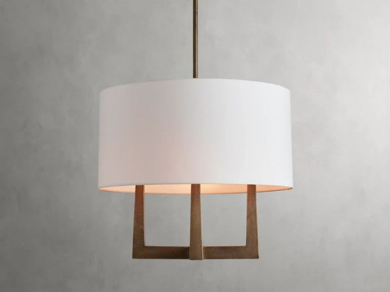 Emmet Shaded Chandelier 24"-VaseLamps