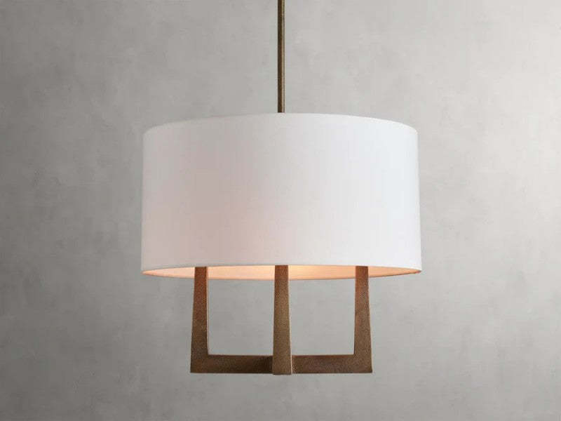 Emmet Shaded Chandelier 24"-VaseLamps