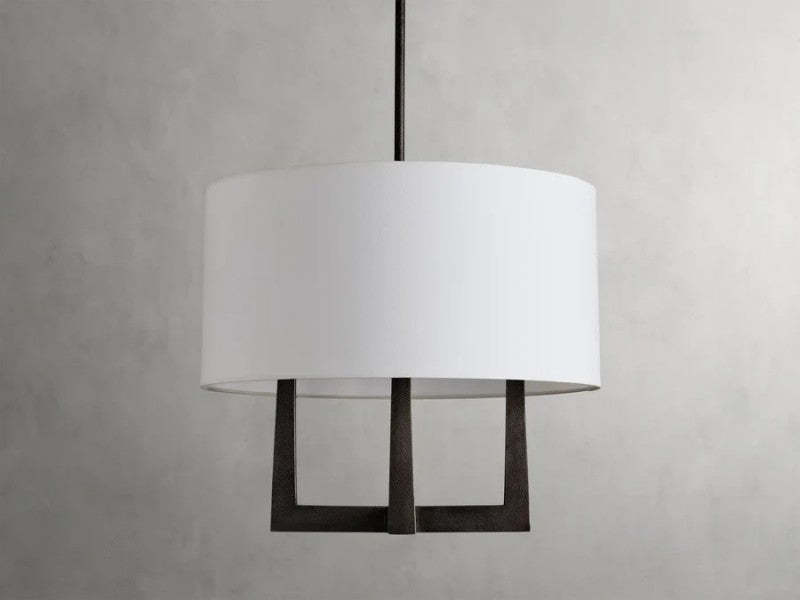 Emmet Shaded Chandelier 24"-VaseLamps