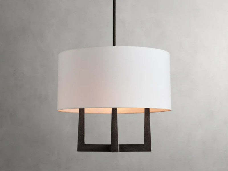 Emmet Shaded Chandelier 24"-VaseLamps