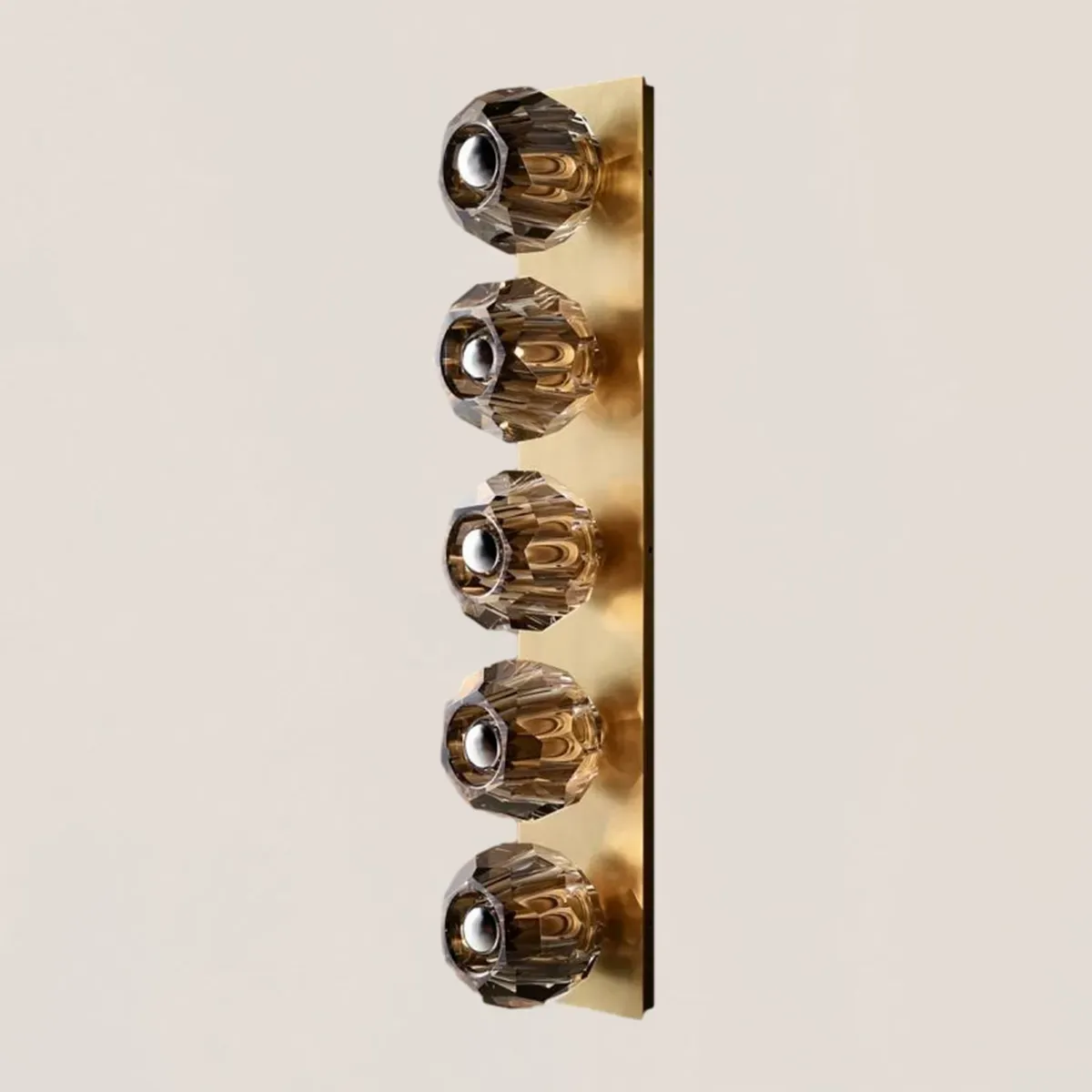 Boule De Smoke Crystal Linear Grand Wall Sconce-VaseLamps
