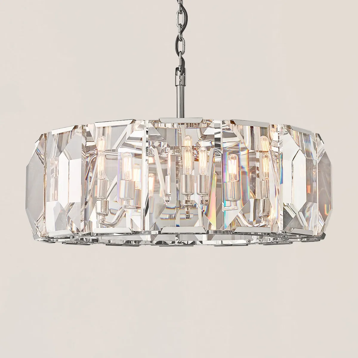 Harlow Crystal Round Chandelier-VaseLamps