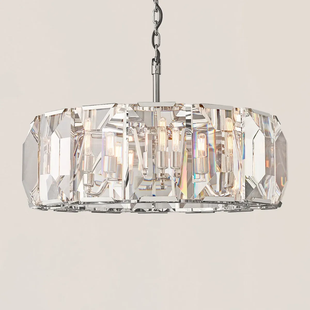 Harlow Crystal Round Chandelier-VaseLamps