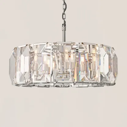 Harlow Crystal Round Chandelier-VaseLamps