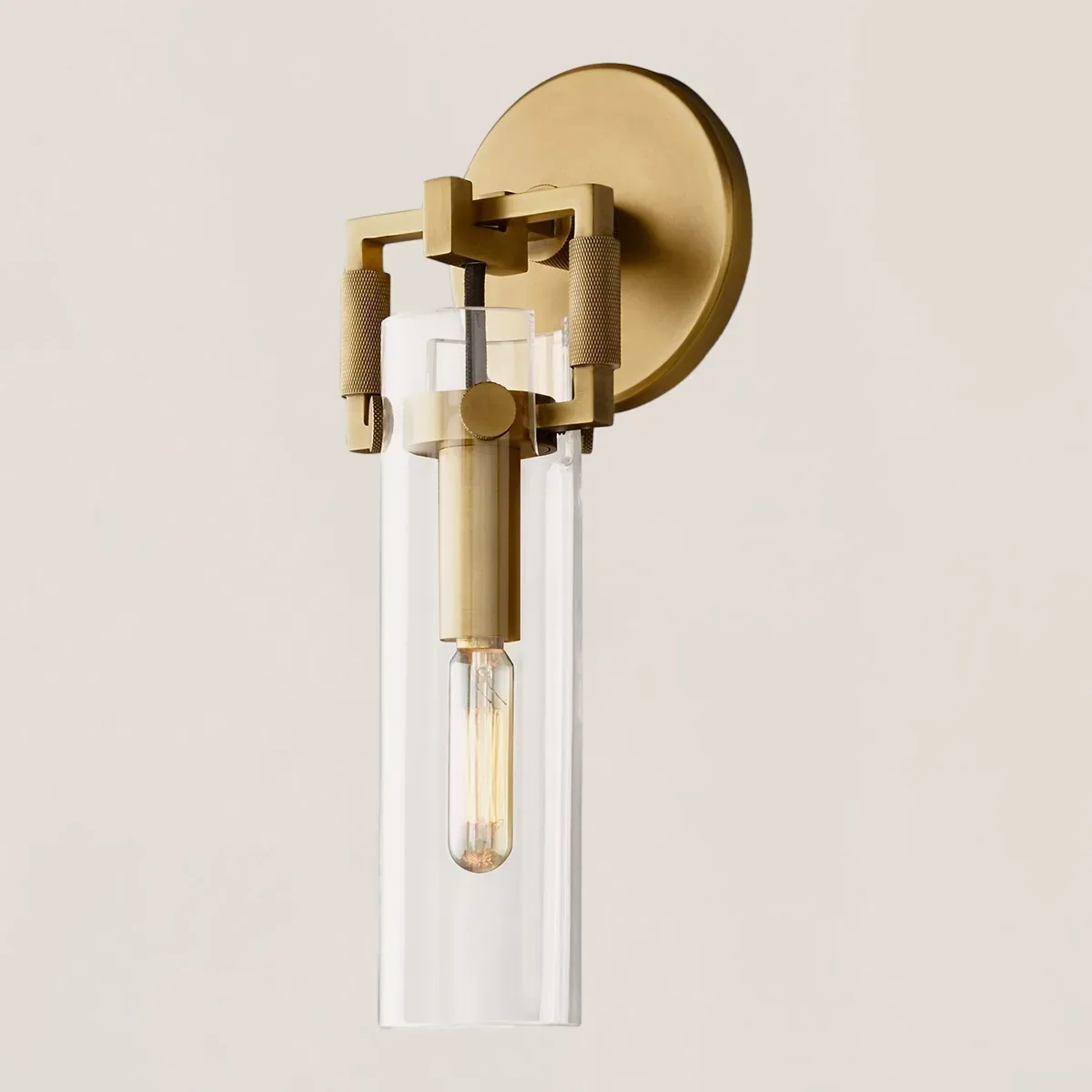 Machinist Glass Cylinder Sconce-VaseLamps