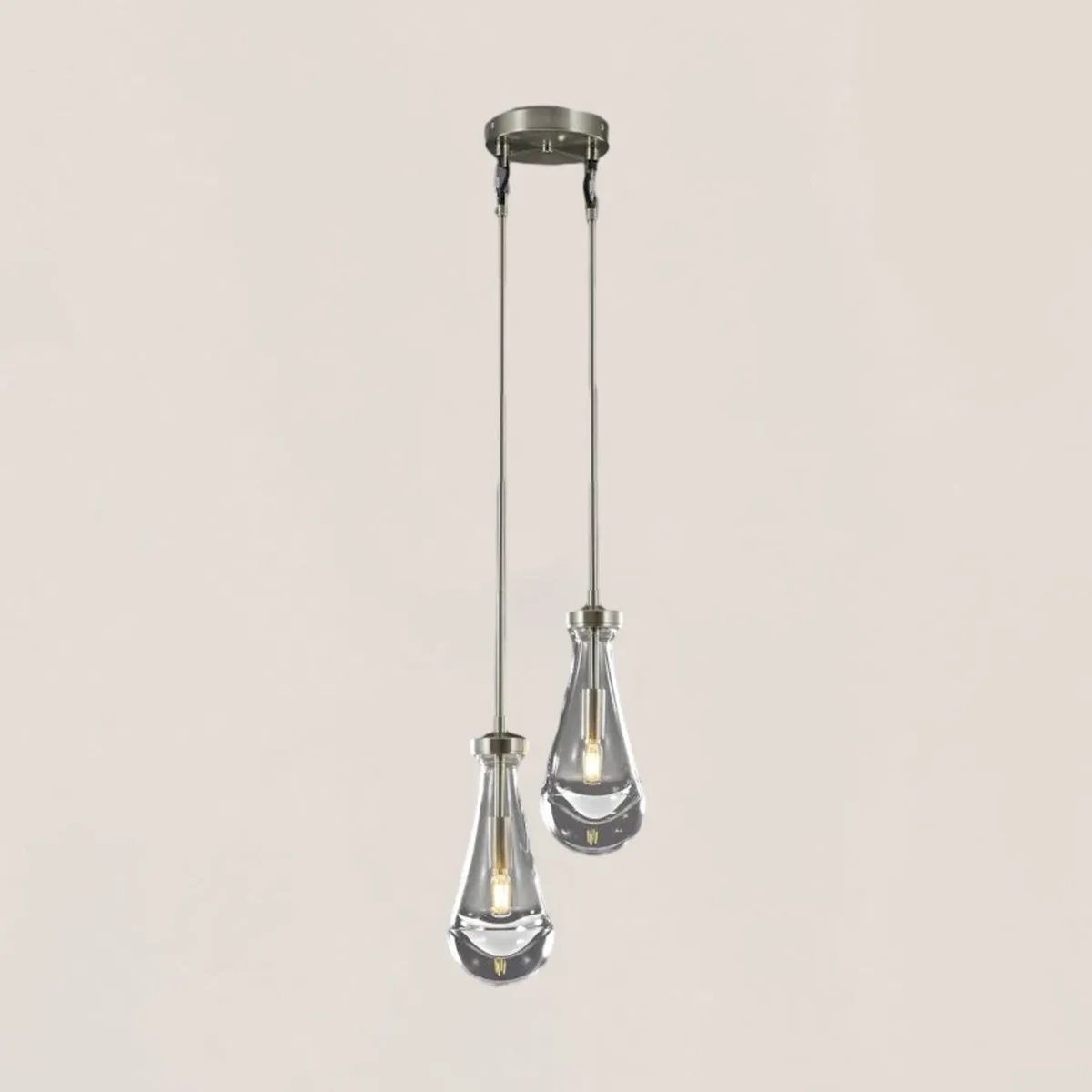 Raindrop Rod Round Chandelier-VaseLamps