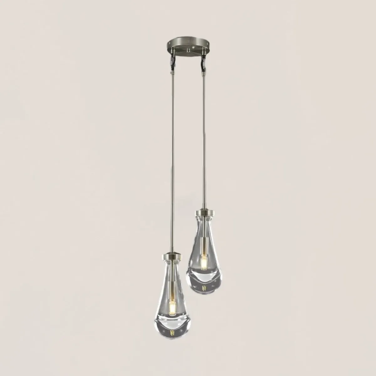 Raindrop Rod Round Chandelier-VaseLamps