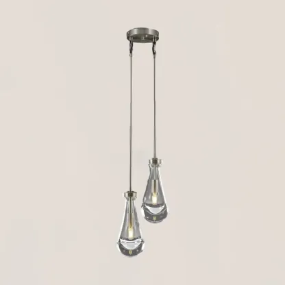 Raindrop Rod Round Chandelier-VaseLamps