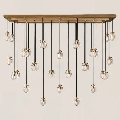 Pearl Rectangular Chandelier-VaseLamps