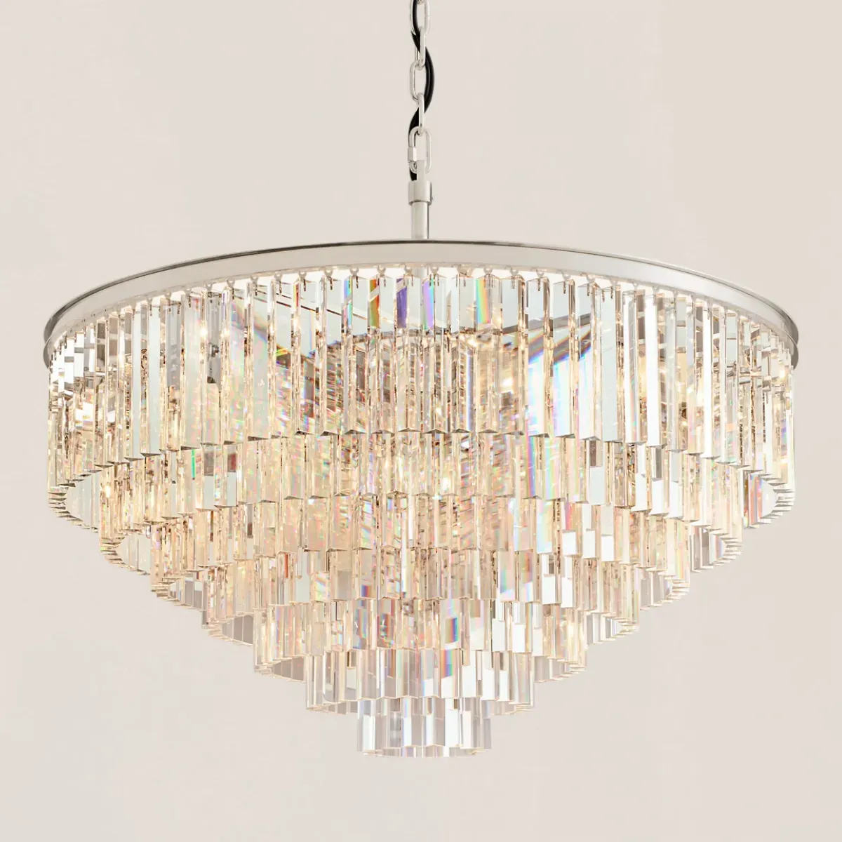 1920s Odeon Round Chandelier-VaseLamps