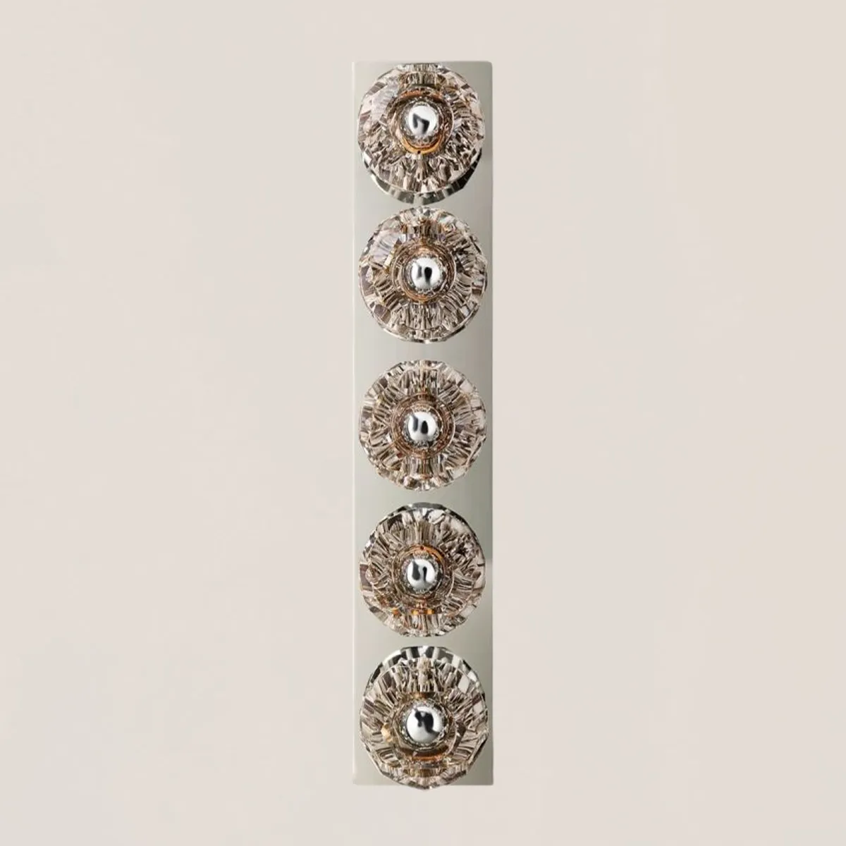 Boule De Clear Crystal Linear Grand Wall Sconce-VaseLamps