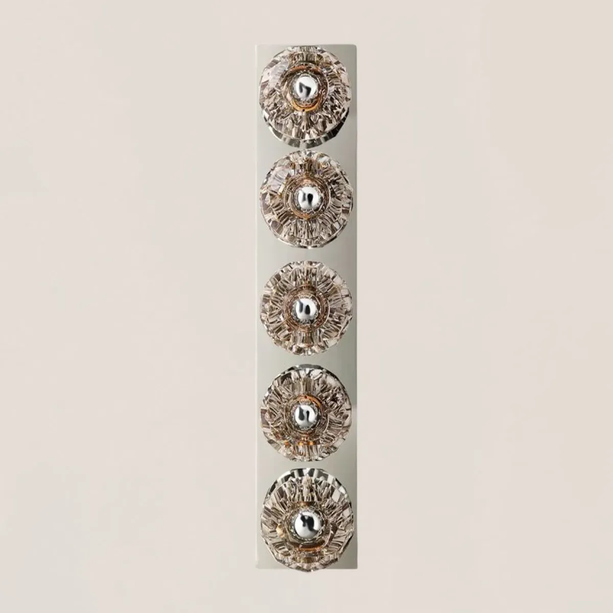 Boule De Clear Crystal Linear Grand Wall Sconce-VaseLamps