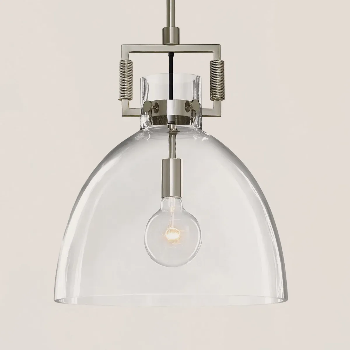 Machinist Glass Cloche Pendant-VaseLamps