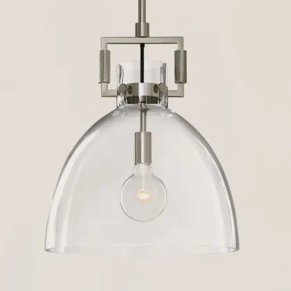 Machinist Glass Cloche Pendant-VaseLamps