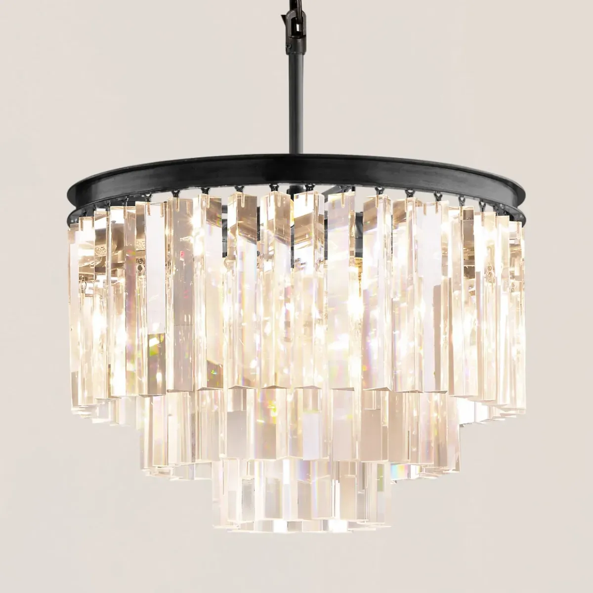 1920s Odeon Round Chandelier-VaseLamps