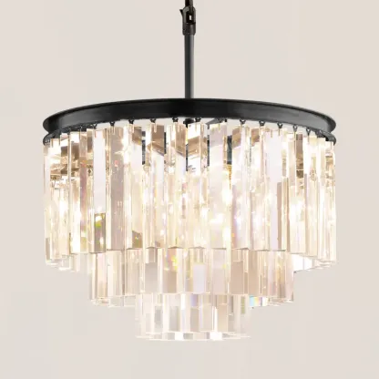 1920s Odeon Round Chandelier-VaseLamps