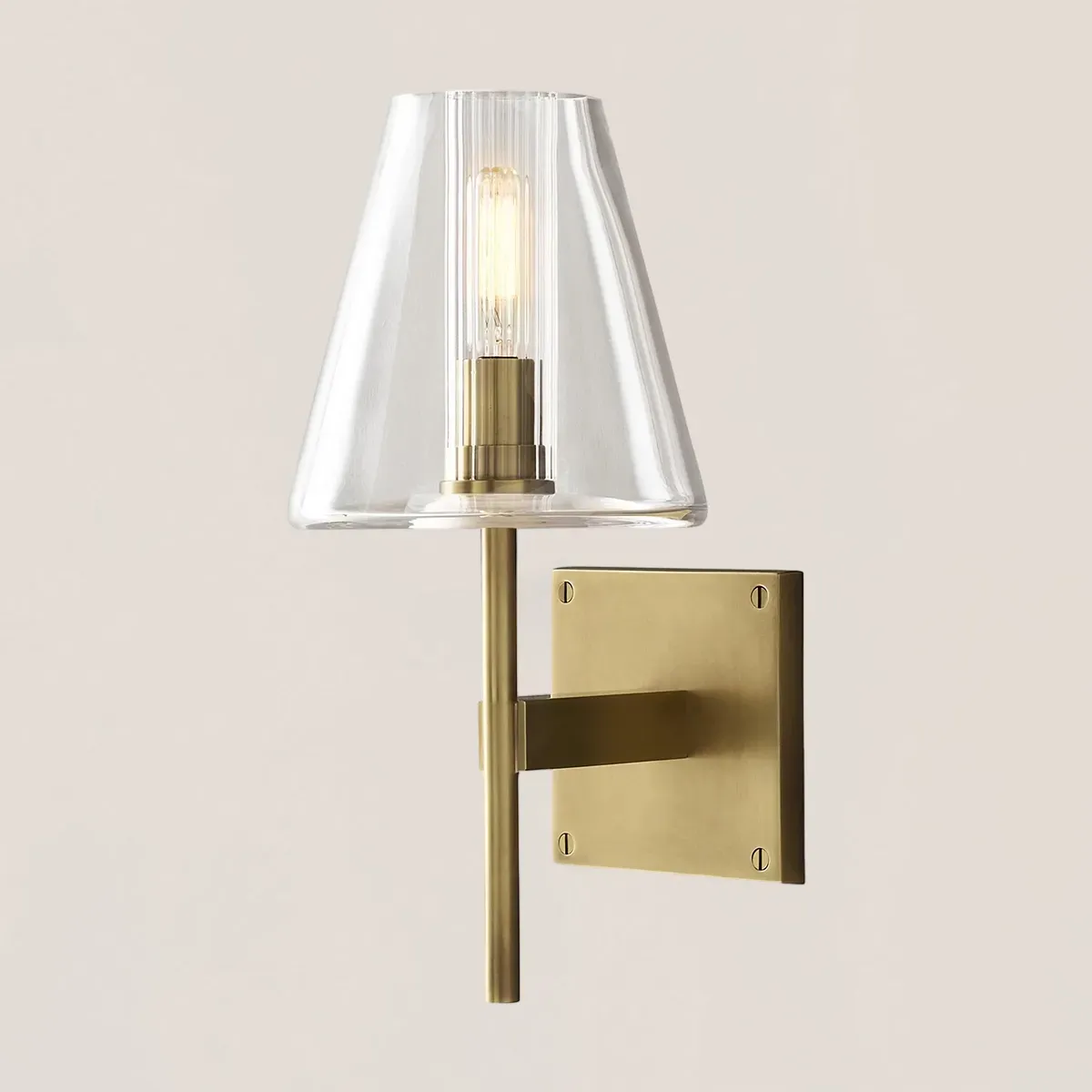 Fulham Glass Shade Sconce-VaseLamps