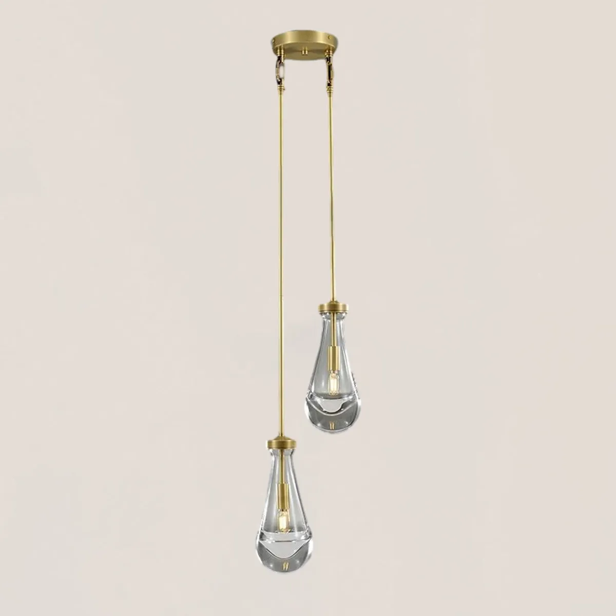 Raindrop Rod Round Chandelier-VaseLamps