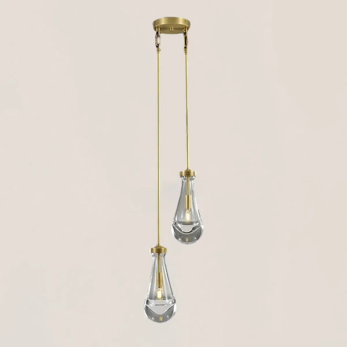Raindrop Rod Round Chandelier-VaseLamps