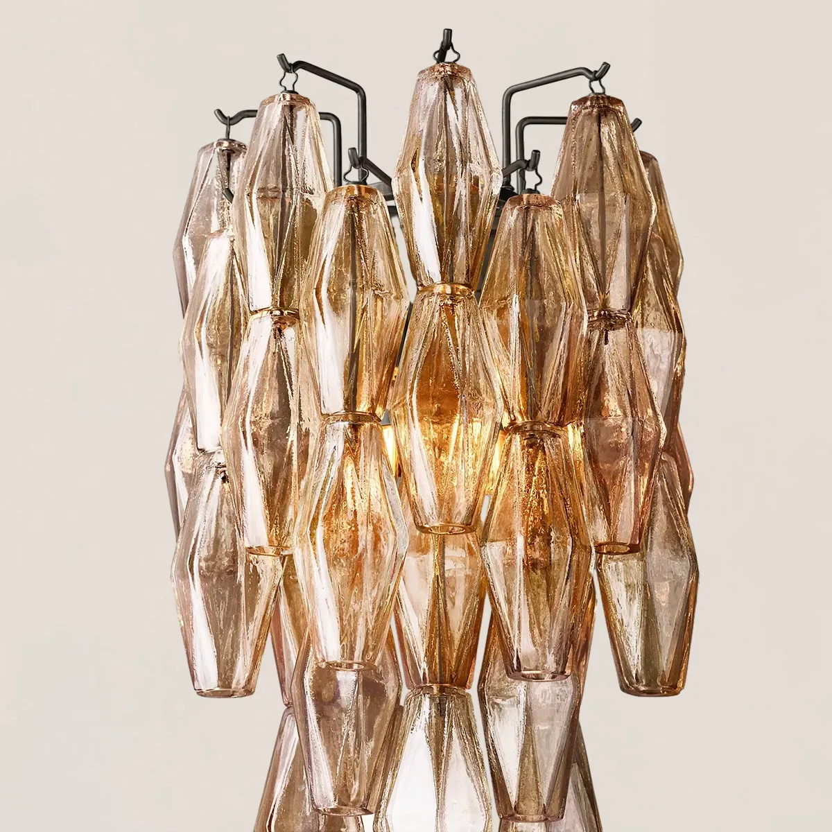 Chiara Glass Short Wall Sconce-VaseLamps