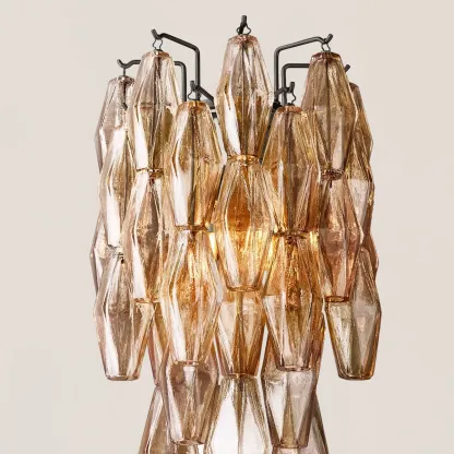 Chiara Glass Short Wall Sconce-VaseLamps