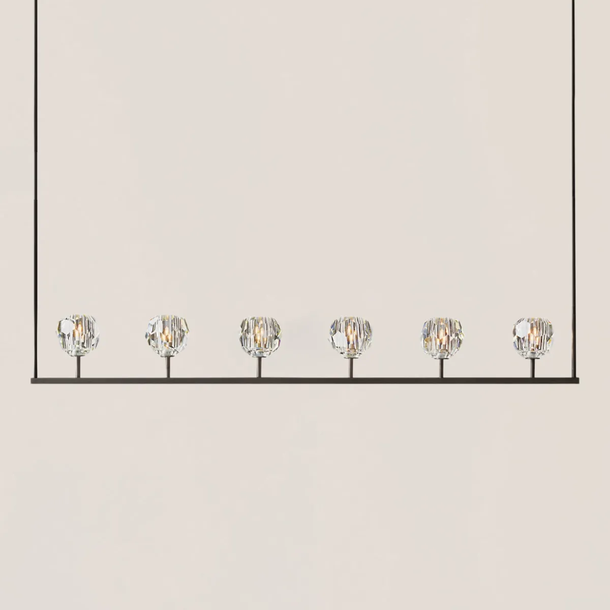 Boule De Crystal Linear Chandelier-VaseLamps