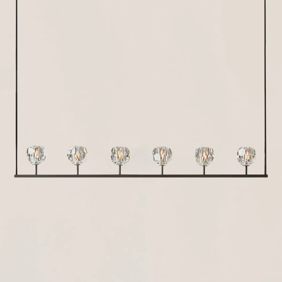 Boule De Crystal Linear Chandelier-VaseLamps