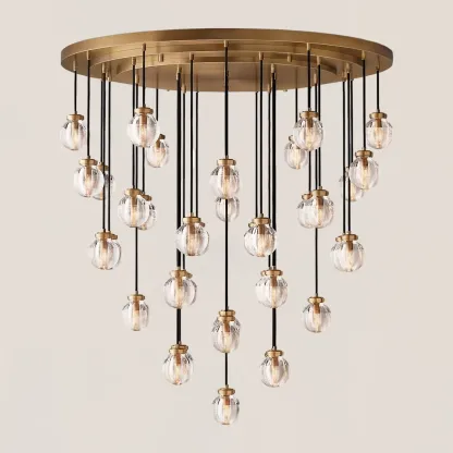 Pearl Round Chandelier-VaseLamps