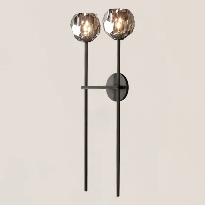 Boule De Crystal Double Grand Wall Sconce-VaseLamps