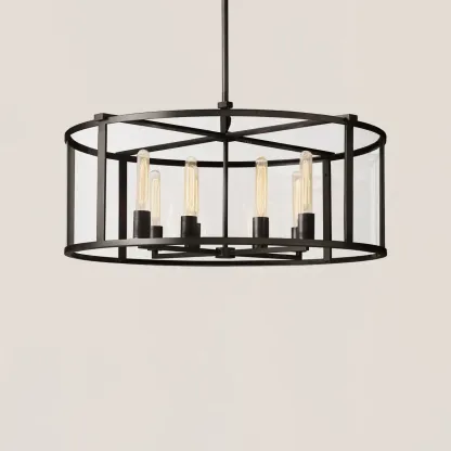 Beckman Modern Round Chandelier-VaseLamps
