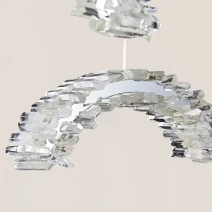 VASELAMPS - Crystal Crescent Chandelier-VaseLamps