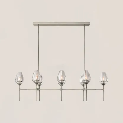 Tulip Crystal Linear Chandelier-VaseLamps